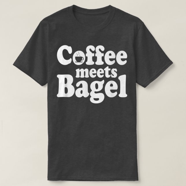 Camiseta El café se encuentra con Bagel (Diseño del anverso)