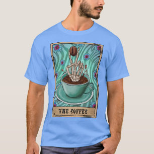 Camiseta El Café Skeleton Hand Drinking Coffee Lover Gif