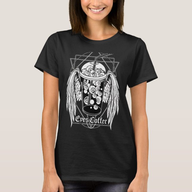 Camiseta El café Tarot Card Café Cafetería Witchy (Anverso)