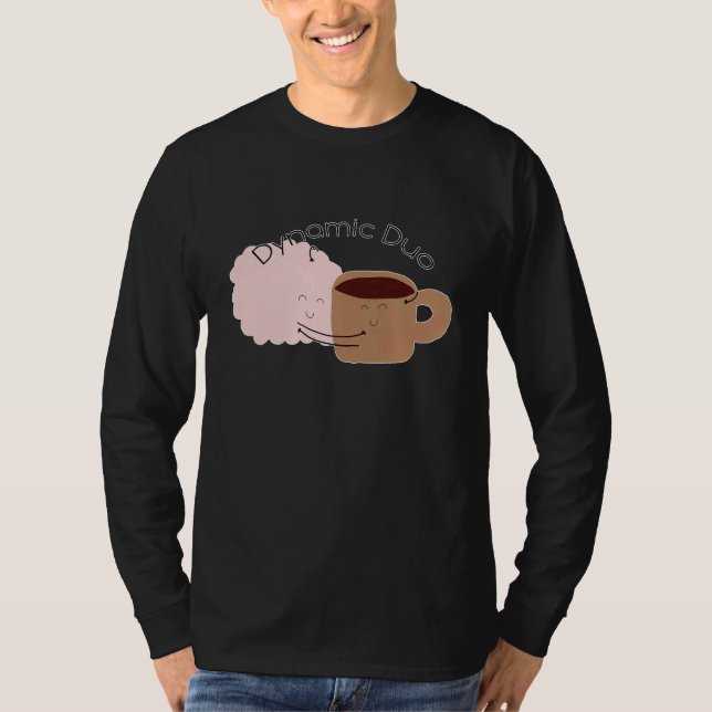 Camiseta ¡El café y el cerebro son el dúo dinámico! (Anverso)