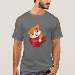 Camiseta El Café Y Los Gatos Se Encantan - Ginger Ginger Ga