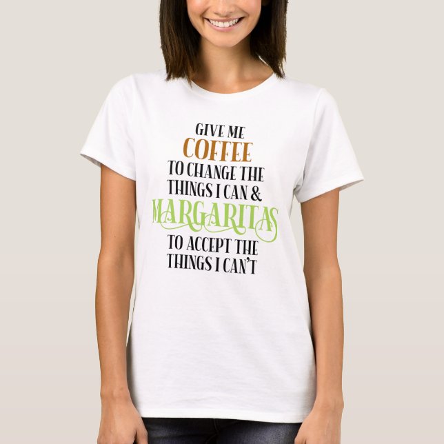 Camiseta El café y Margarita le encantan los comentarios di (Anverso)