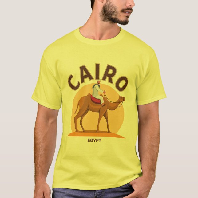 Camiseta El Cairo Egipto Pirámides Camiseta, Tee gráfico es (Anverso)