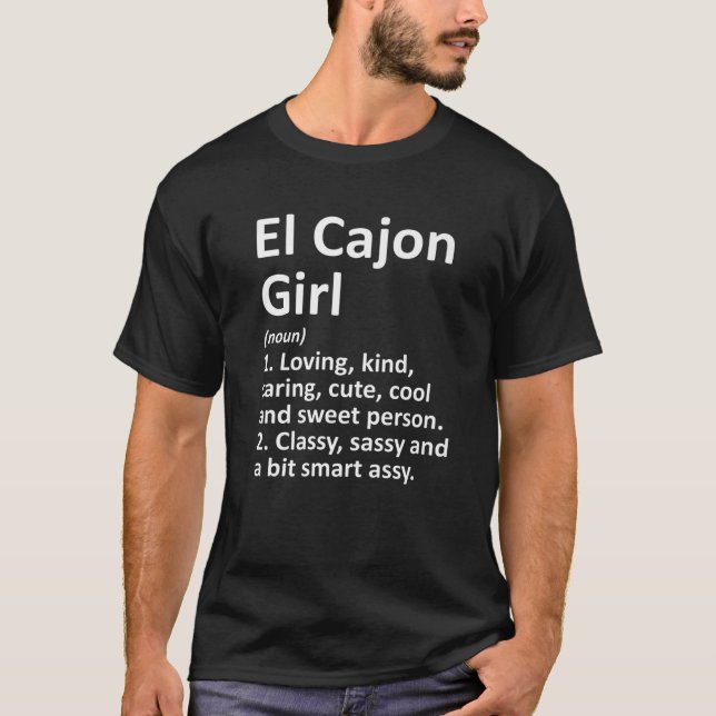 Camiseta EL CAJON CHICA CA CALIFORNIA Hogar de ciudad diver (Anverso)