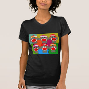 Camiseta El calcetín Monkeys arte pop--Regalos del arte
