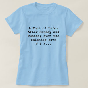Camiseta El calendario dice WTF