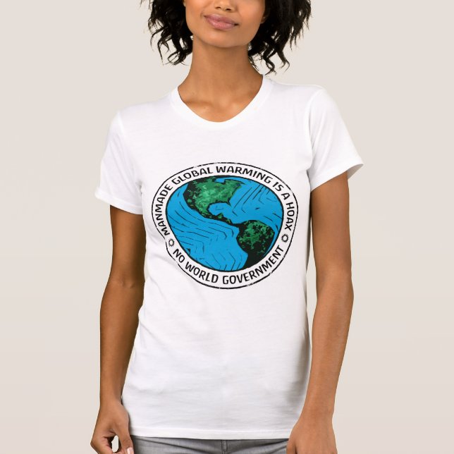Camiseta El calentamiento global causado por el hombre es u (Anverso)