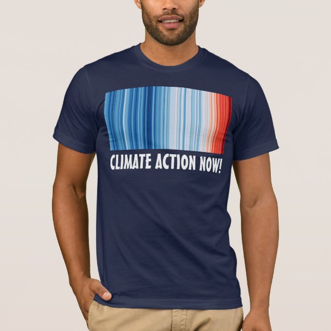 Camiseta ¡El calentamiento global golpea la acción climátic (Anverso)