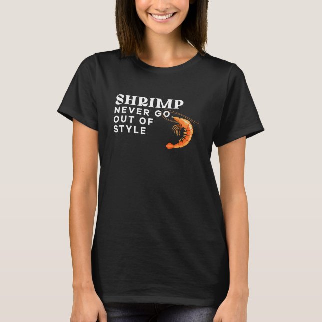 Camiseta El Camarón Nunca Se Sale Del Shrim Gráfico Estilo  (Anverso)