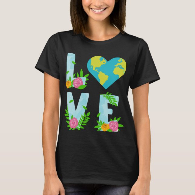 Camiseta El cambio climático del Día de la Tierra (Anverso)