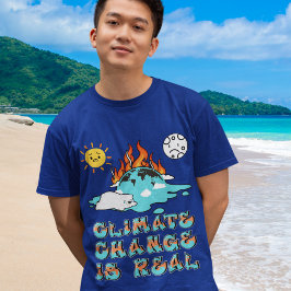 Camiseta El cambio climático es el verdadero incendio de la