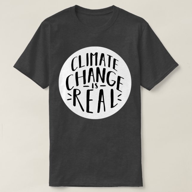 Camiseta El cambio climático es real 3 (Diseño del anverso)