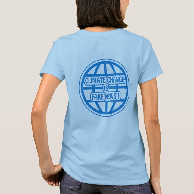 CAMISETA EL CAMBIO CLIMÁTICO ES UN ENGRANAJE DE NOTICIAS FA (Reverso)
