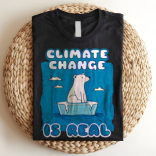 Camiseta El cambio climático es un verdadero osito polar am