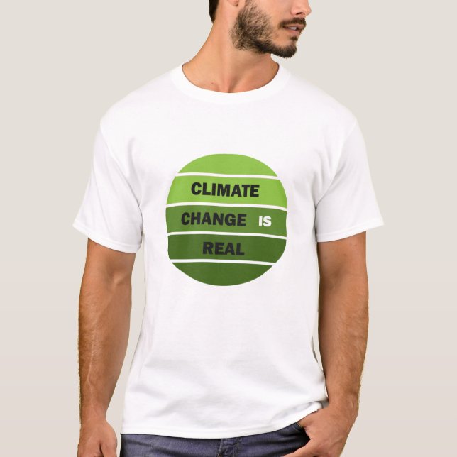 Camiseta El cambio climático es una verdadera conciencia am (Anverso)