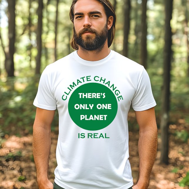 Camiseta El cambio climático es una verdadera conciencia am (Subido por el creador)