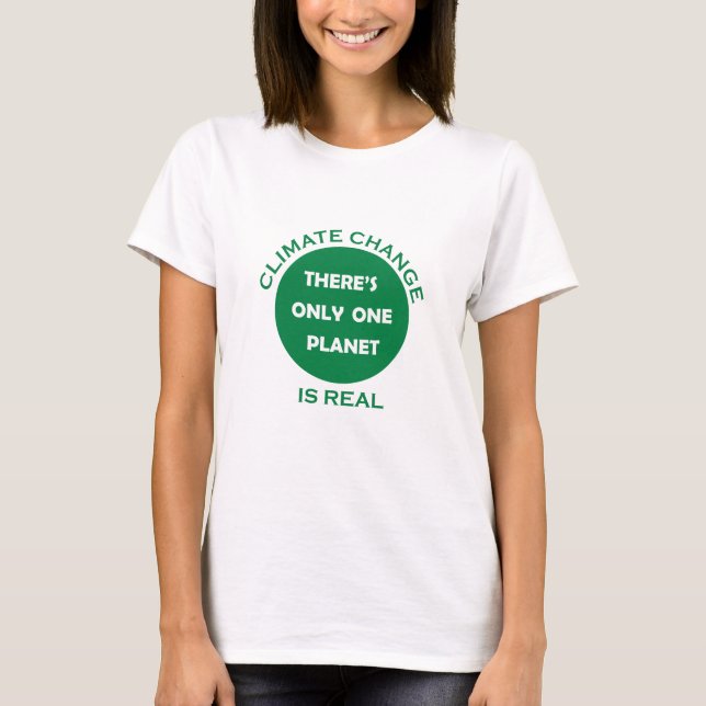 Camiseta El cambio climático es una verdadera conciencia am (Anverso)