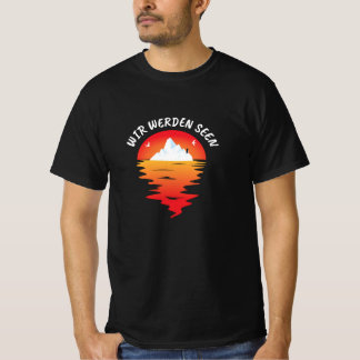 Camiseta El cambio climático Iceberg calentaremos los lagos