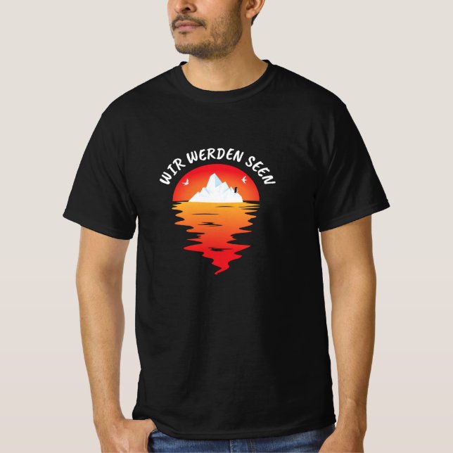 Camiseta El cambio climático Iceberg calentaremos los lagos (Anverso)