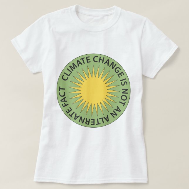 Camiseta El cambio de clima no es un hecho alterno (Diseño del anverso)