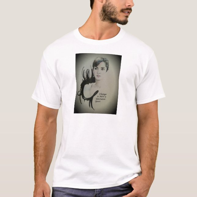 Camiseta El cambio no es una impresión de arte deportivo es (Anverso)