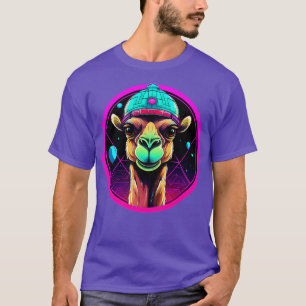 Camiseta El camello en el espacio exterior divertido animal