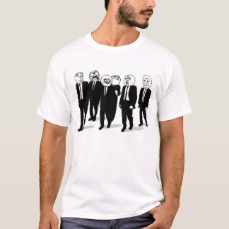 Camiseta el caminar cómico de las caras del meme de la