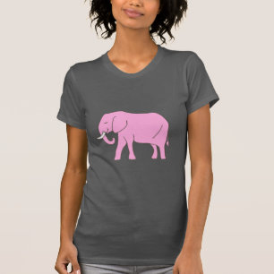 Camiseta El caminar del elefante de rosas bebés