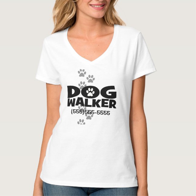 Camiseta ¡El caminar del perro y promoción del caminante (Anverso)