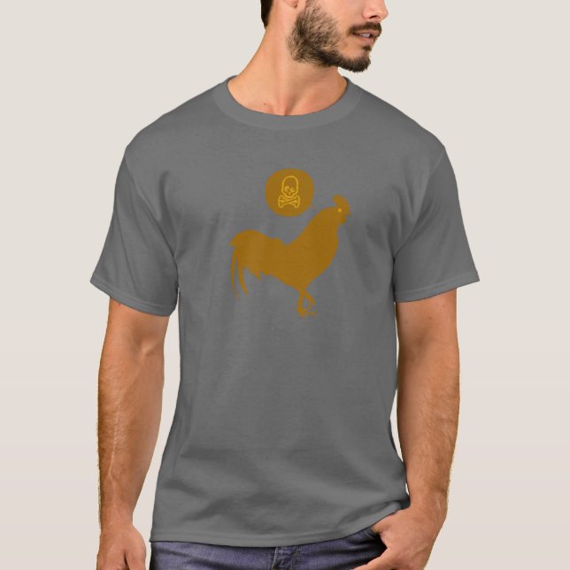 Camiseta El caminar muerto del pollo (Anverso)