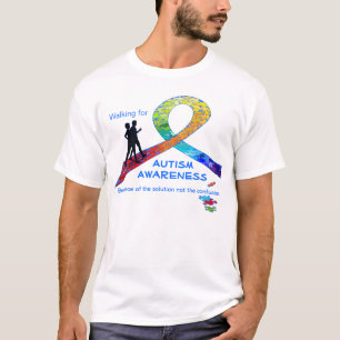 Camiseta El caminar para el diseño de la cinta del arco