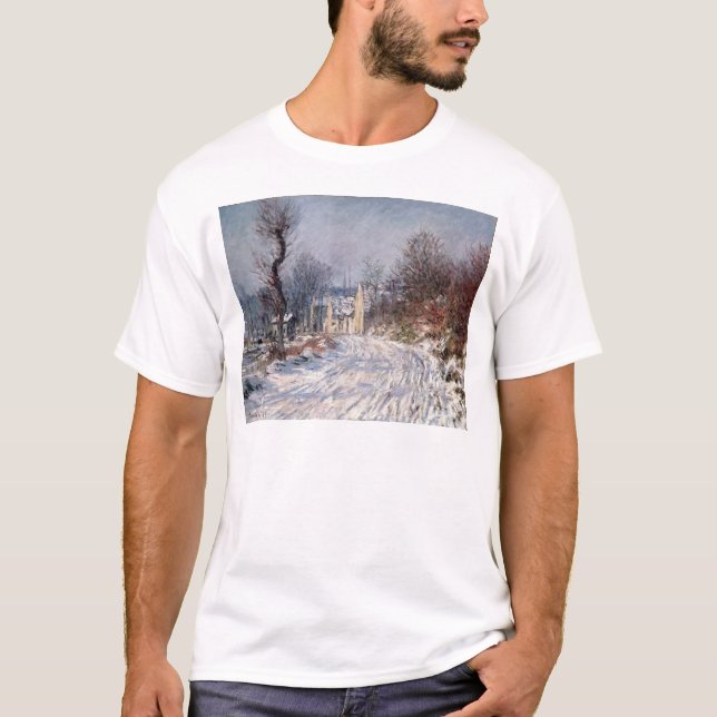 Camiseta El camino a Giverny, invierno, 1885 (Anverso)