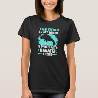 Camiseta El Camino A Mi Corazón Manatee Besa A Chubby Manat