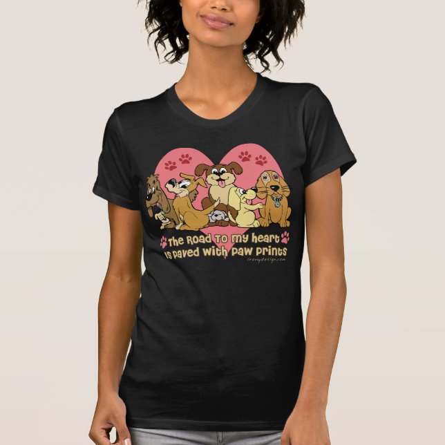 Camiseta El Camino A Mi Perro Del Corazón (Anverso)