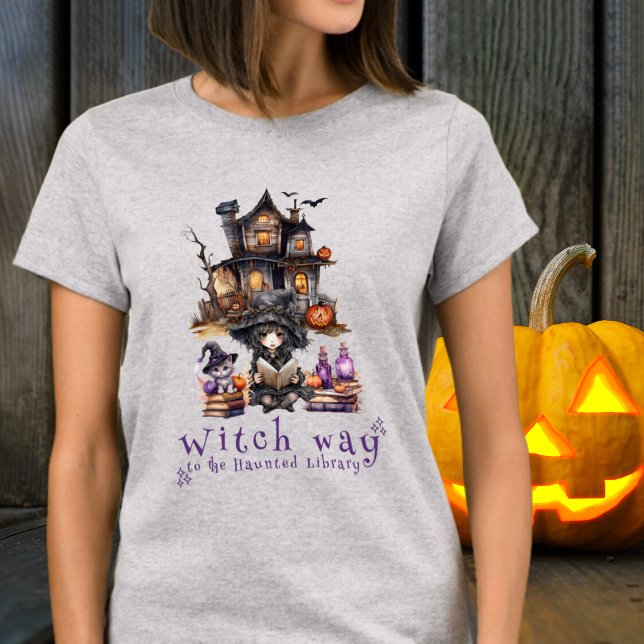 Camiseta El camino de bruja a la bibliotecaria de Lover Boo (Subido por el creador)