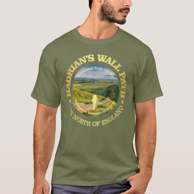 Camiseta El camino del muro de Hadrian (Anverso)