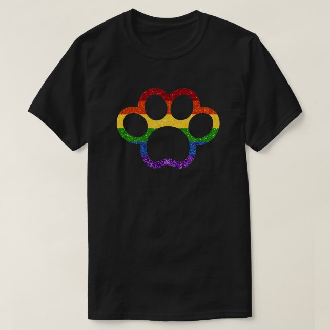Camiseta El camino del orgullo arcoiris del Purpurina LGBT (Diseño del anverso)