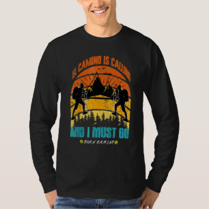 Camiseta El Camino Está Llamando Y Debo Ir A Santiago Compo