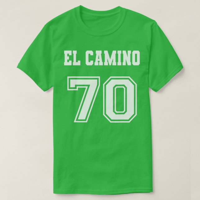 Camiseta El Camino, estilo Jersey, 70 1970 (Diseño del anverso)