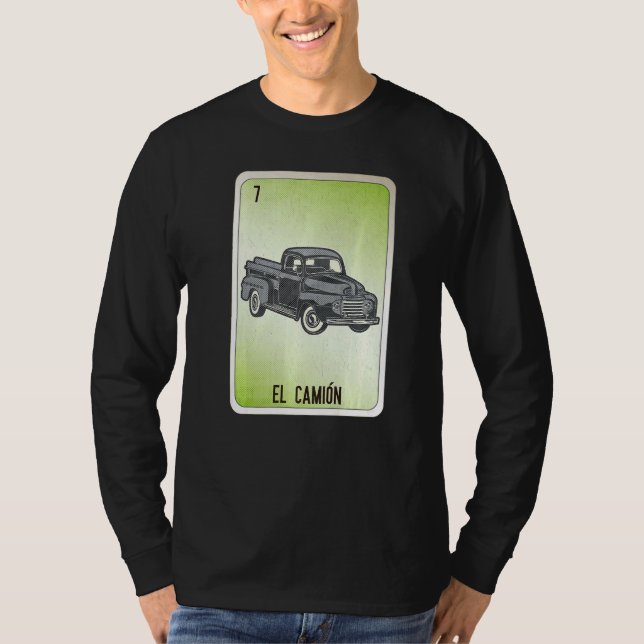 Camiseta El Camion Mexican Slang Lottery Bingo Cards (Anverso)