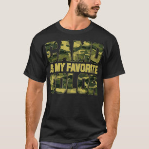 Camiseta El Camo De Moda Es Mi Prima De Color Favorito