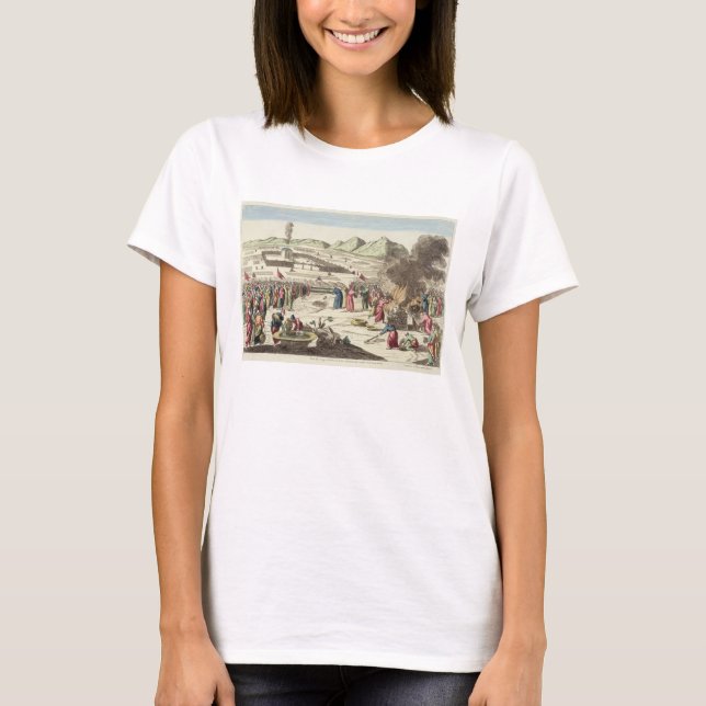 Camiseta El campamento de los israelíes y el sacrificio del (Anverso)