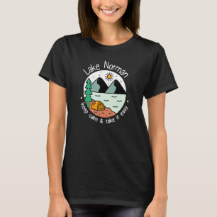 Camiseta El campamento de pesca en barco le da tranquilidad