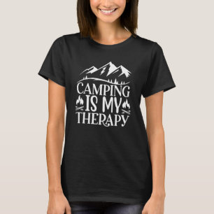 Camiseta El Campamento Es Mi Terapia Trekking Wanderlust Li