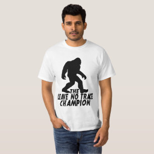 Camiseta El Campeón Divertido de Bigfoot Sin Dejar Rastro
