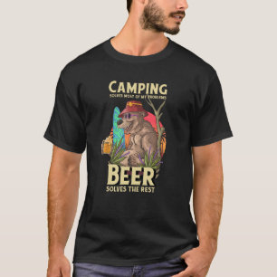 Camiseta El Camping De Verano Resuelve La Mayoría De Mis Pr