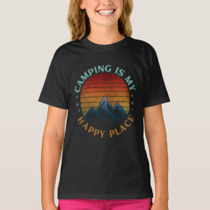 CAMISETA EL CAMPING ES MI LUGAR FELIZ