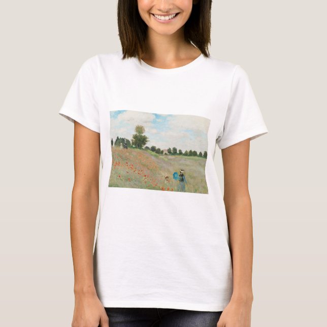 Camiseta El campo de la amapola cerca de Argentina por Clau (Anverso)
