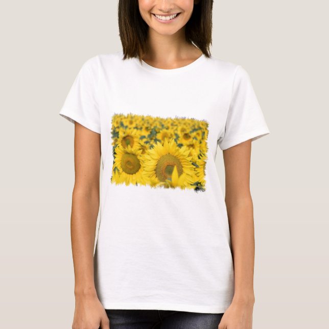 Camiseta El campo de las señoras de los girasoles cupo la (Anverso)