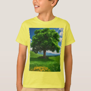Camiseta "El campo encantado - Árbol de vida en medio de un